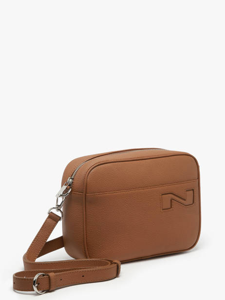 Sac Bandoulière N City Louvain Cuir Nathan baume Marron n city 7 vue secondaire 1