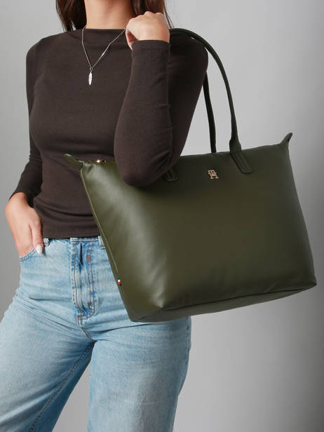 Shoulder Bag Popette Nylon Tommy hilfiger Green popette AW17705 other view 1