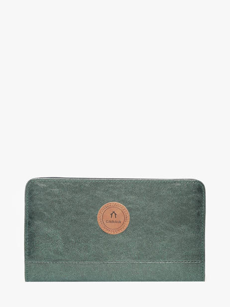 Large Wallet Cabaia Green accessoire L