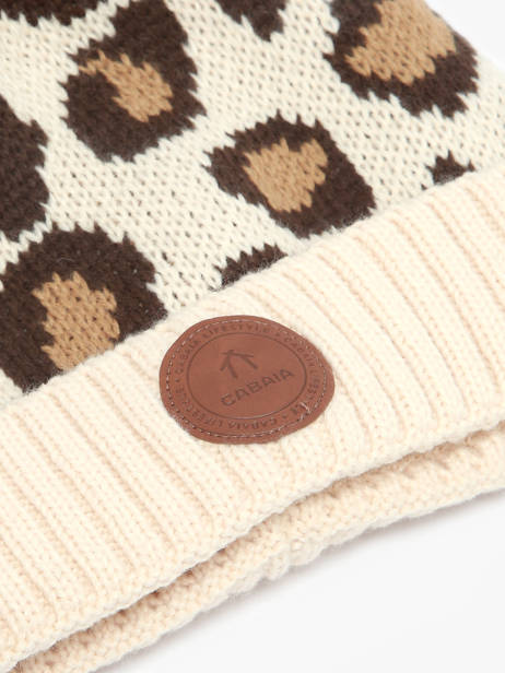 Beanie Cabaia Beige hats HANKYPAN other view 1