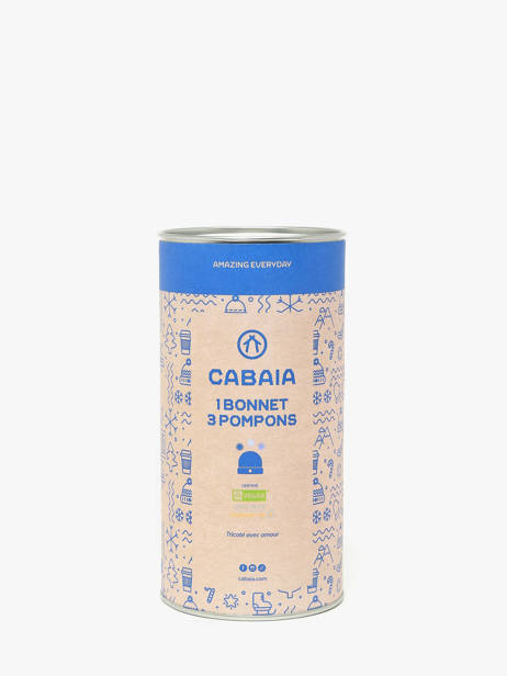 Beanie Cabaia Beige hats HANKYPAN other view 2