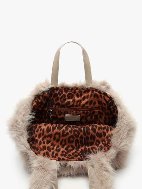 Shoulder Strap Satchel Fur Fur Miniprix Brown fur A471 other view 2