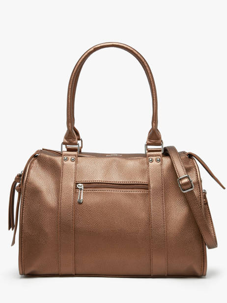 A4 Size Shoulder Bag Grained Miniprix Brown grained F8533 other view 3