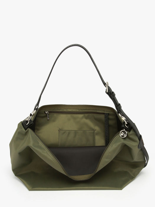 Longchamp Besace longchamp toile Hobo bag Green