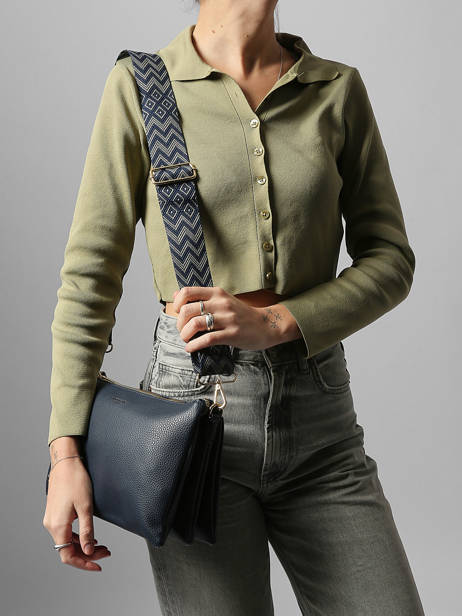 Shoulder Bag New Grain Miniprix Blue new grain F6936 other view 1