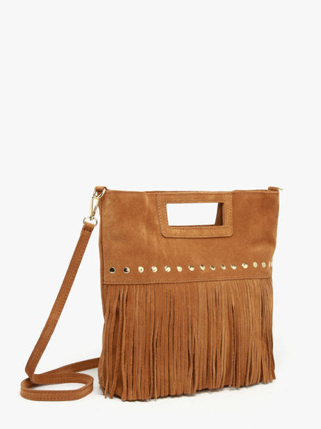 Shoulder Bag Velvet Milano Brown velvet VE25091 other view 2