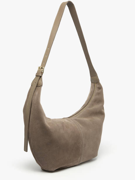 Shoulder Bag Velvet Caviar Leather Milano Beige velvet caviar VC25091 other view 2