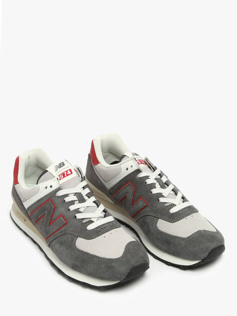 Sneakers 574 In Leather New balance Gray boy U574QGY other view 1