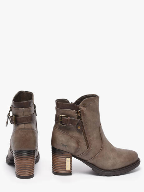 Bottines à Talon Mustang Gris women M0182004 vue secondaire 2