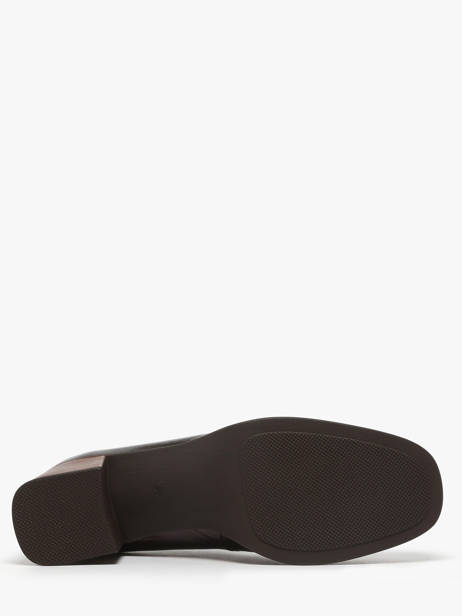 Heeled Derby Shoes Cristel In Leather Dorking Red women D9437 other view 4