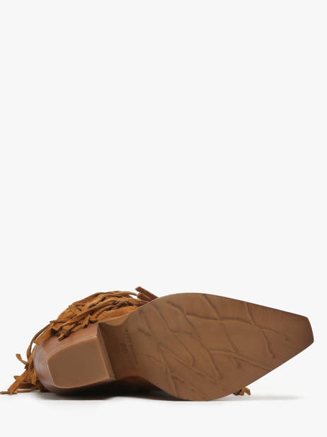 Santiago Boots In Leather Metisse Brown women XD2125 other view 4