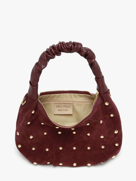Shoulder Bag Velvet Studs Milano Red velvet studs VS25094 other view 3