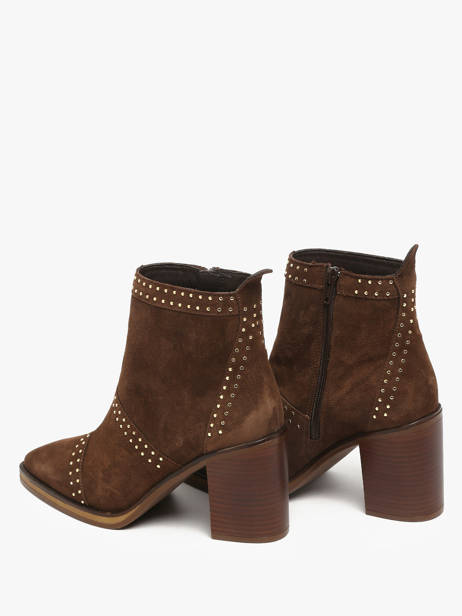 Heeled Boots In Leather Alpe Brown women 54491133 other view 2