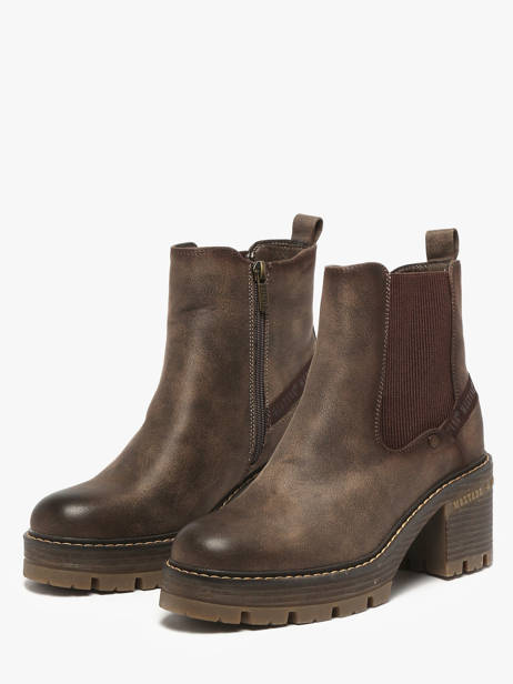 Heeled Boots Mustang Beige women M0132001 other view 1