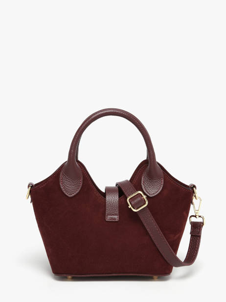 Satchel Velvet Studs Milano Red velvet studs VS25091 other view 4