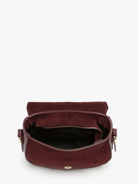 Shoulder Bag Velvet Studs Milano Red velvet studs VS25093 other view 3
