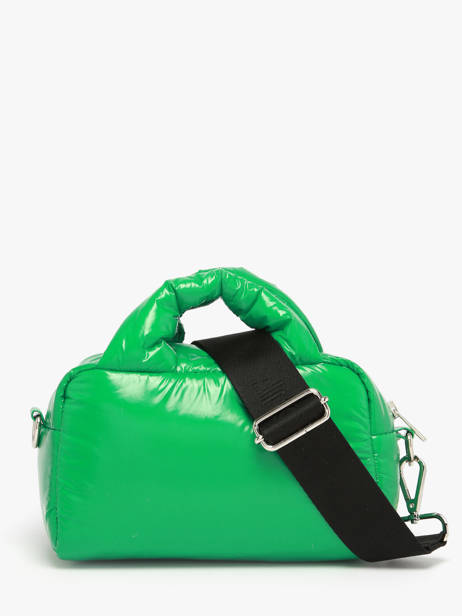 Shoulder Bag Glossy Recycled Polyester Wouf Green glossy BB250027 other view 3