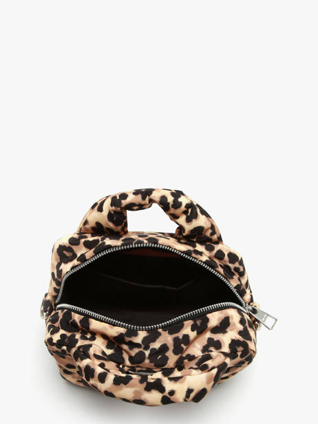 Shoulder Bag Feline Recycled Polyester Wouf Brown feline BB250020 other view 2