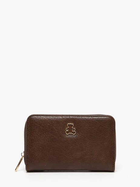 Carolina Wallet Lulu castagnette Brown zip CAROL035