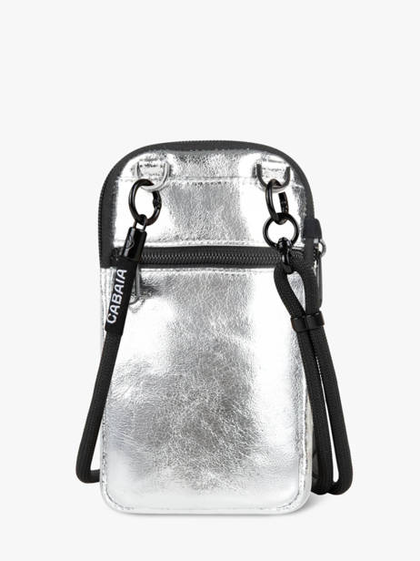 Sac Bandoulière Phone Bag Lucky Star Cabaia Argent lucky star STA vue secondaire 3