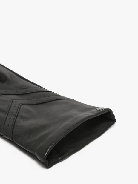 Gloves Isotoner Black men gloves 85125 other view 1