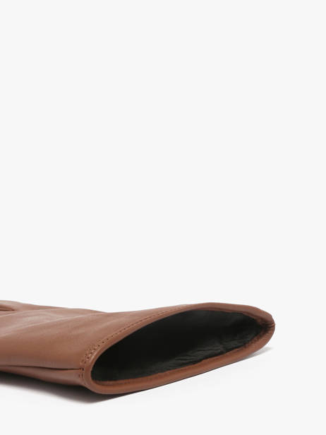 Gloves Isotoner Brown women gloves 85264 other view 1