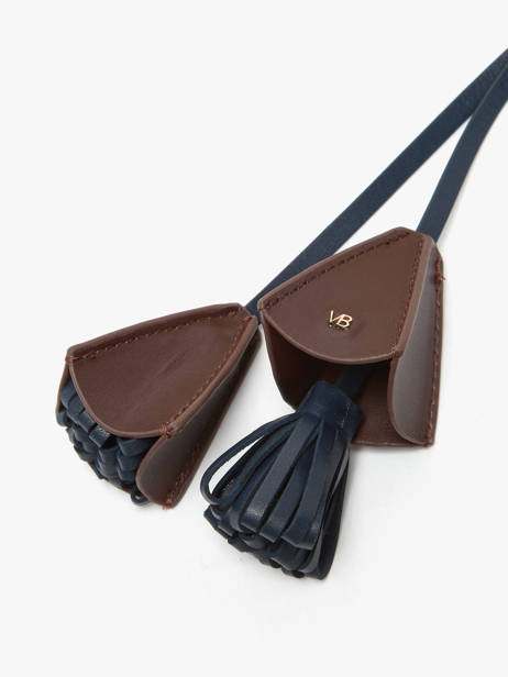 Leather Fleurs Bag Charm Vanessa bruno Blue charms 13V42996 other view 1