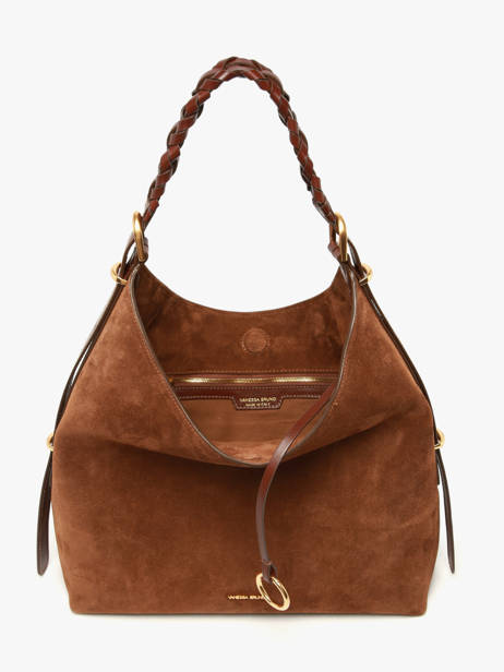 Large Suede Jess Hobo Bag Vanessa bruno Brown jess 29V40917 other view 3