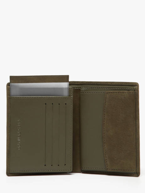 Wallet Leather Yves renard Green nubuck 26419 other view 2