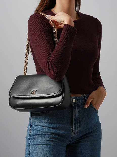 Shoulder Bag Hardware Monogram Calvin klein jeans Black hardware monogram 4F3171G other view 1