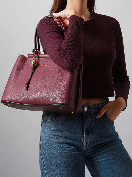 Medium Azalie Satchel Ted lapidus Violet azalie TLHF9584 other view 1