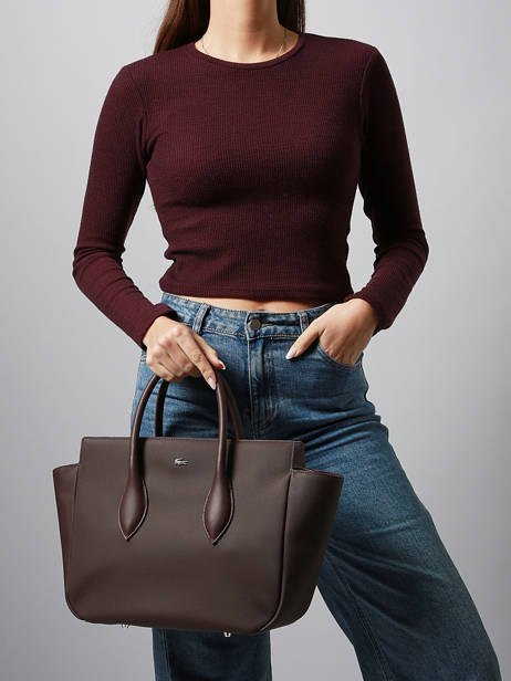 Handbag Daily City Lacoste Brown daily city NF4923DZ other view 1