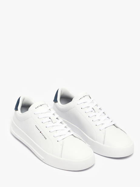 Sneakers In Leather Tommy hilfiger White men 536702W other view 1