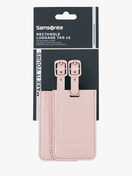 Luggage Tag Samsonite Pink ta revolution 155592 other view 1