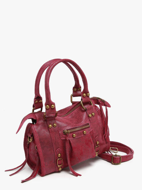Satchel Spazzolato Leather Milano Red spazzolato SP24093 other view 1