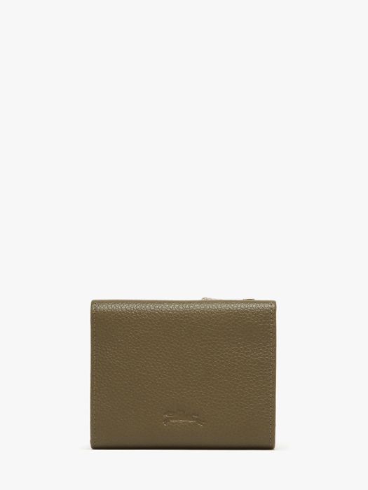 Longchamp Le foulonné Wallet Green