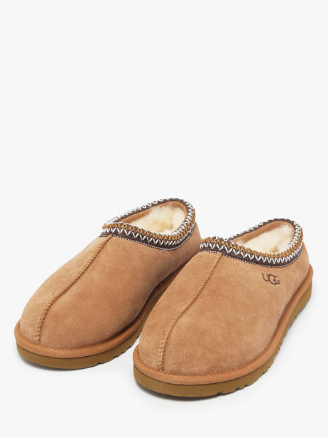 Slippers In Leather Ugg Brown men 1174671 other view 1