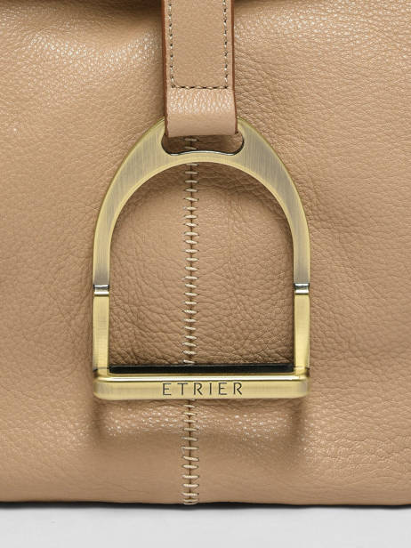 Sac Porté épaule Etalon Cuir Etrier Beige etalon EETA197S vue secondaire 5