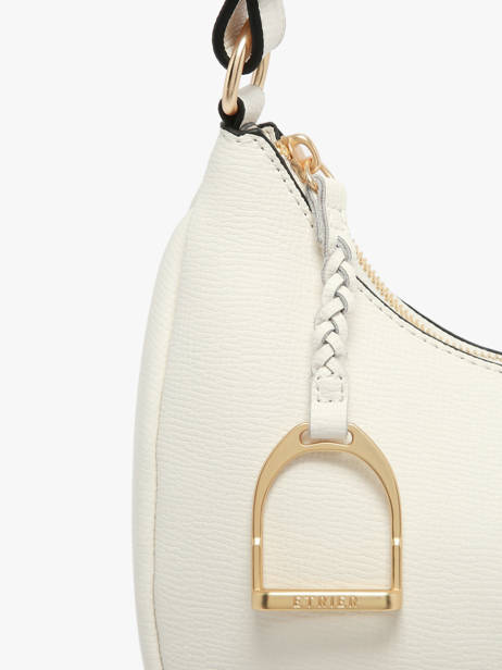Shoulder Bag Torsade Leather Etrier White torsade ETOS167M other view 5