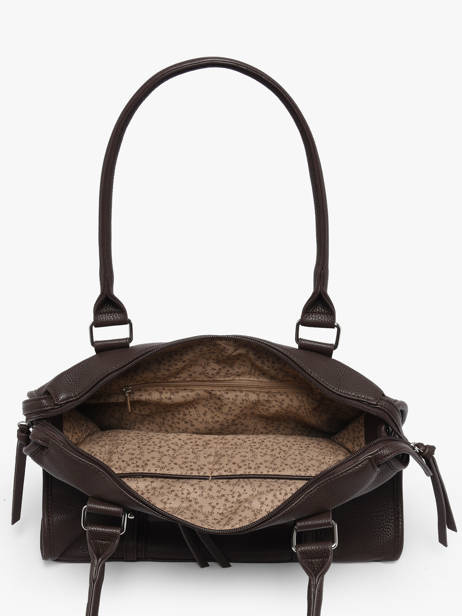 A4 Size Shoulder Bag Grained Miniprix Brown grained F8533 other view 1