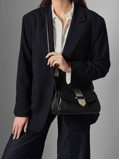 Sac Bandoulière M Agnes Cuir Etrier Marron agnes EAGC205M vue secondaire 1