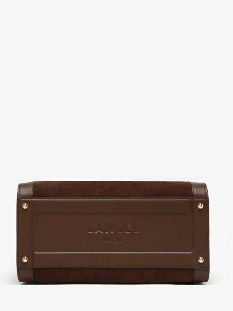 Sac Bowling M Bcbg Cuir Daim Lancel Marron bcbg A13693 vue secondaire 4