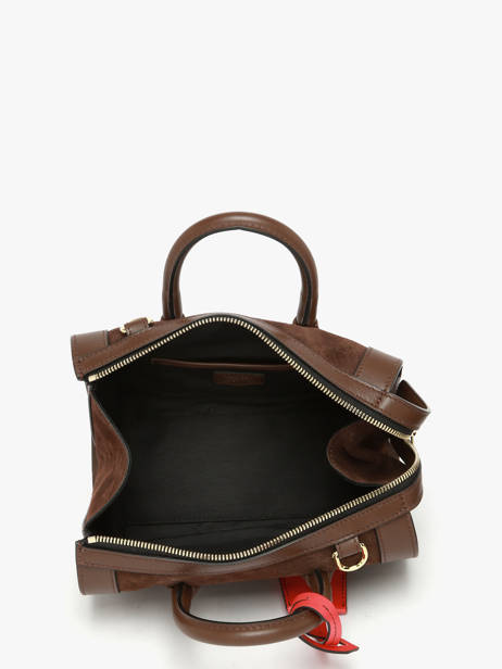 Mini Sac Bowling Bcbg Cuir Daim Lancel Marron bcbg A13692 vue secondaire 2