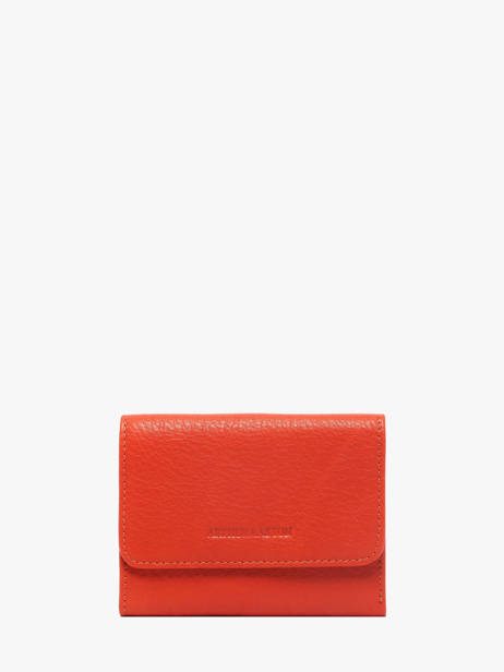 Porte-monnaie Cuir Arthur & aston Orange ange 316
