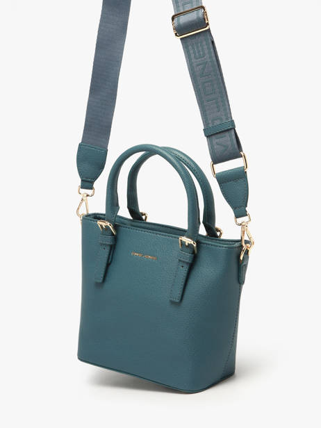 Handbag Saffiano David jones Blue saffiano CM7220 other view 1