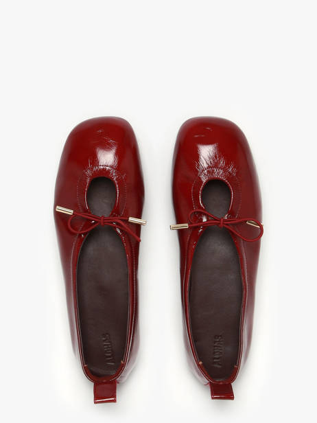 Ballerinas In Leather Alohas Red women 10077602 other view 3