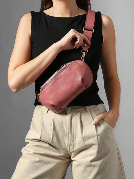 Medium Leather Tradition Belt Bag Etrier Pink tradition ETRA022M other view 1