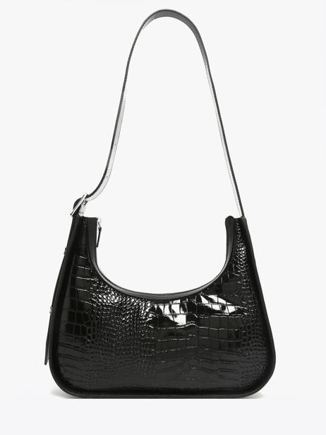Shoulder Bag Croco Vernis Paul marius Black croco vernis VICTOCRV