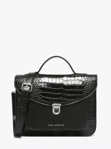 Crossbody Bag Croco Vernis Paul marius Black croco vernis GEORGCRV