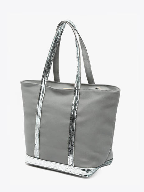 Satchel Cabas Cotton Vanessa bruno Gray cabas 1V40378 other view 2